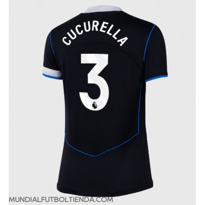 Camiseta Chelsea Marc Cucurella #3 Tercera Equipación Replica 2025-26 para mujer mangas cortas Camiseta Chelsea Marc Cucurella #3 Tercera Equipación Replica 2025-26 para mujer mangas cortas